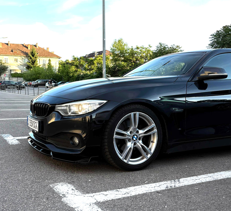 Lip prelungire bara fata compatibil cu BMW Seria 4 F32 F33 F36(2012-2019) bara standard negru lucios