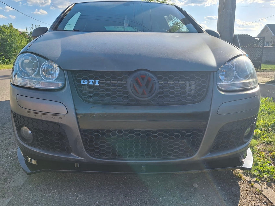 Lip prelungire bara fata GTI Design compatibil cu VW Golf 5 2003-2009 negru lucios
