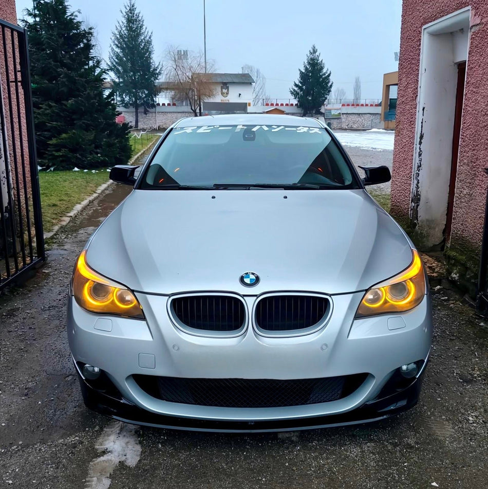 Lip prelungire bara fata compatibil cu Bmw Seria 5 e60 e61(2003-2010) negru lucios
