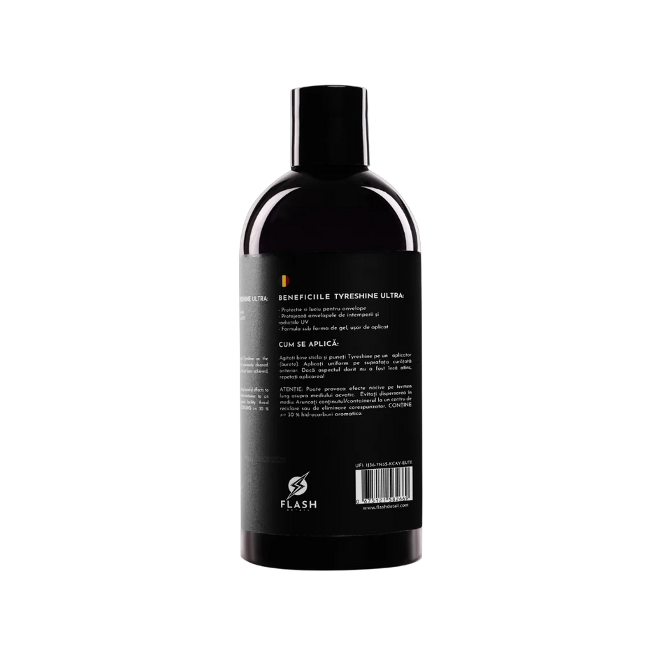 Pachet Anvelope TYRESHINE ULTRA 500ml - DRESSING ANVELOPE si Burete FLASH APLICATOR DRESSING