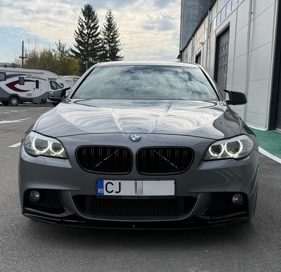 Lip prelungire bara fata M-Tech compatibil cu BMW Seria 5 F10 F11 (2011-2017) Negru Lucios