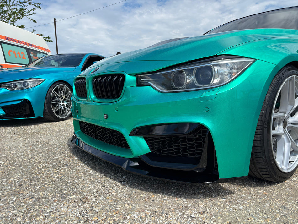 Lip prelungire bara fata compatibil cu BMW Seria 3 F30/F31(2012-2018) M3 Look Design negru lucios