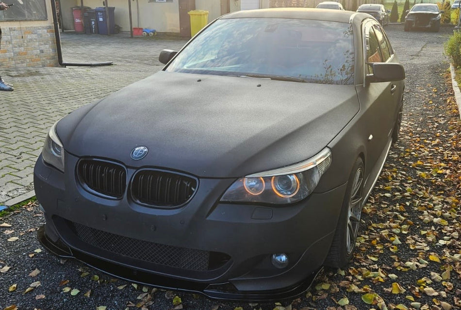 Lip prelungire bara fata M-Tech Hamann Look compatibil cu Bmw Seria 5 e60 e61(2003-2010) negru lucios