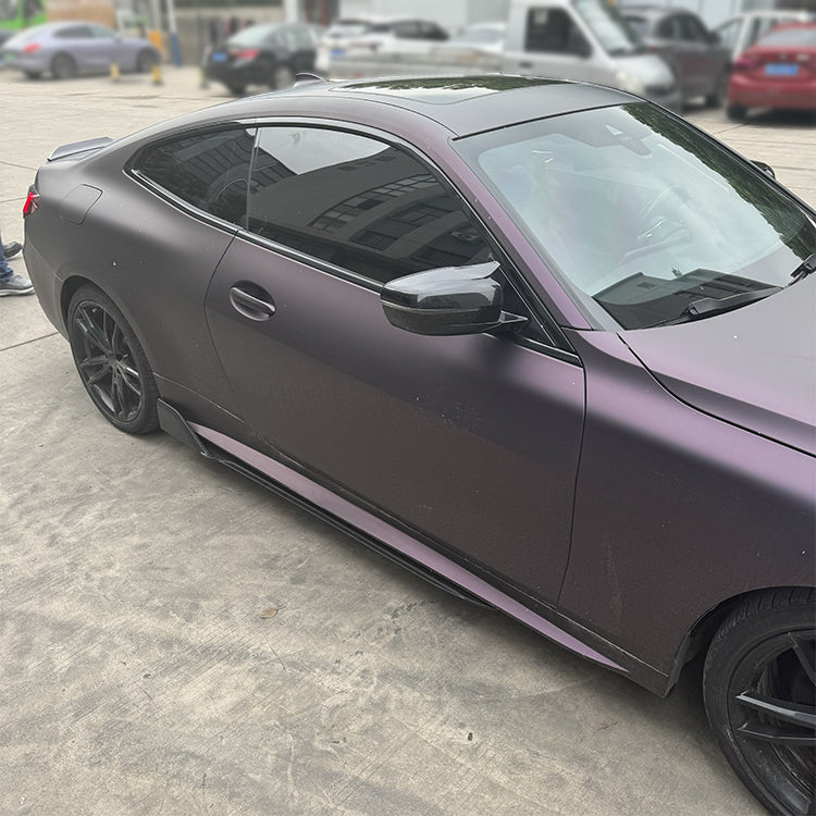 Prelungire praguri Aero compatibile cu BMW seria 4 G22 2021+ negru lucios