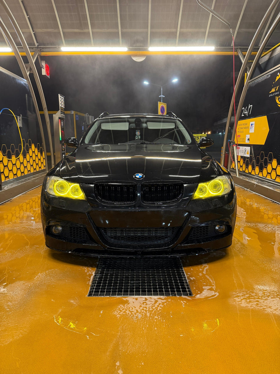 Lip prelungire bara fata M-tech Design compatibil cu BMW E90 E91 facelift 2009-2012 negru lucios