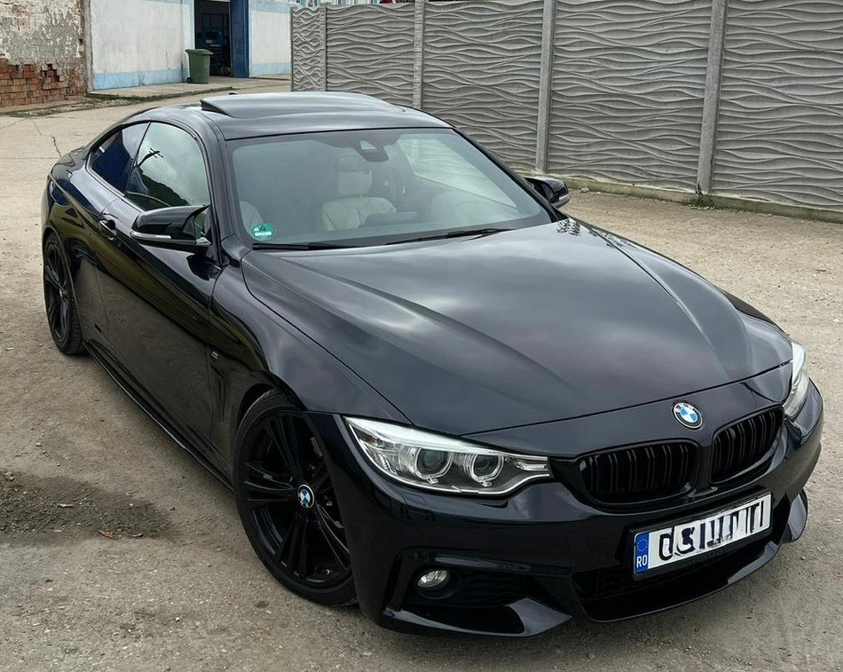 Prelungire praguri M-Tech BMW seria 4 F32 F33 F36(2014-2020) negru lucios