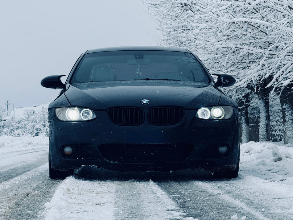 Capace oglinda Batman style BMW seria 3 E92 E93(2005-2008) Non-Facelift negru lucios cu CLIPSURI