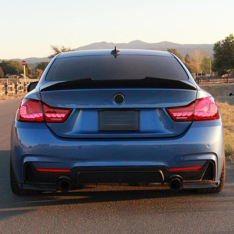 Eleron portbagaj compatibil cu BMW seria 4 F36 GranCoupe(2014-2020) PSM Design negru lucios