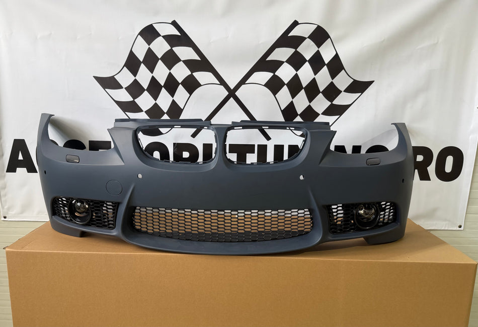 Kit Exterior compatibil cu BMW Seria 3 E92 Non-Facelift 2005-2008 M3 Design cu Praguri Laterale si Proiectoare de ceata