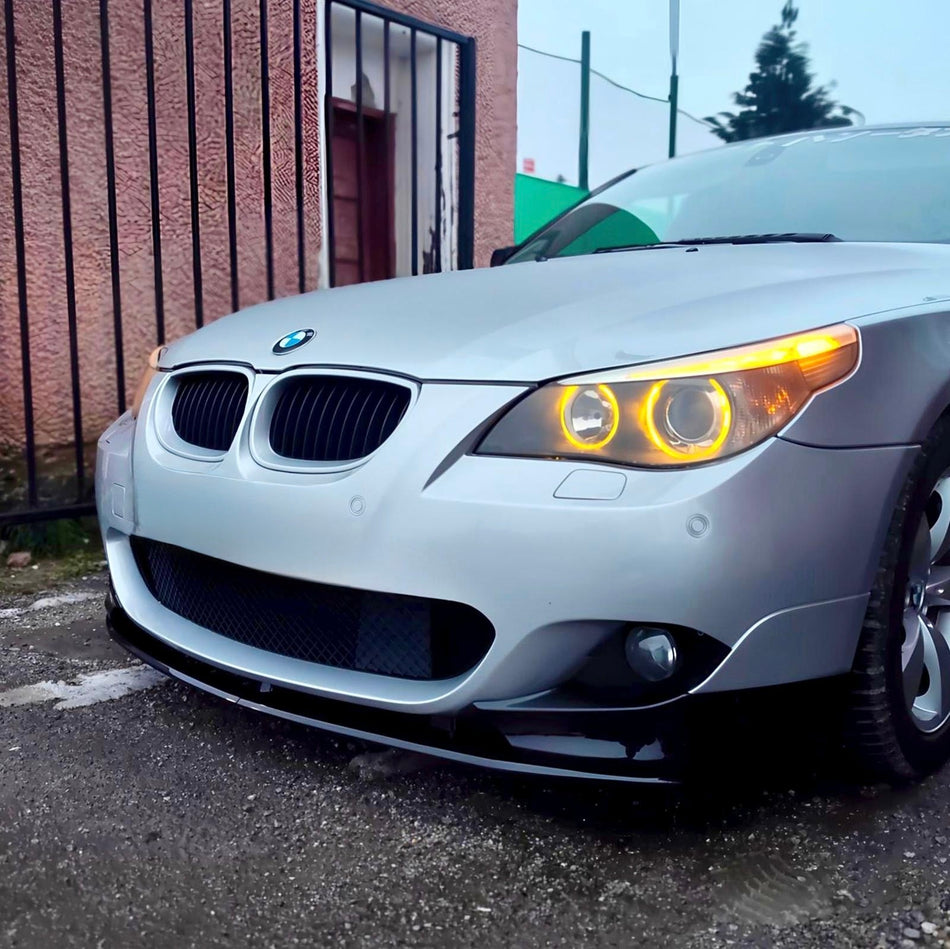 Lip prelungire bara fata compatibil cu Bmw Seria 5 e60 e61(2003-2010) negru lucios