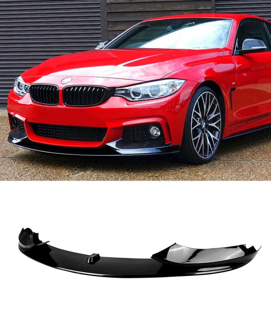 Lip prelungire bara fata M-Performance compatibil cu BMW Seria 4 F32 F33 F36(2012-2019) negru lucios