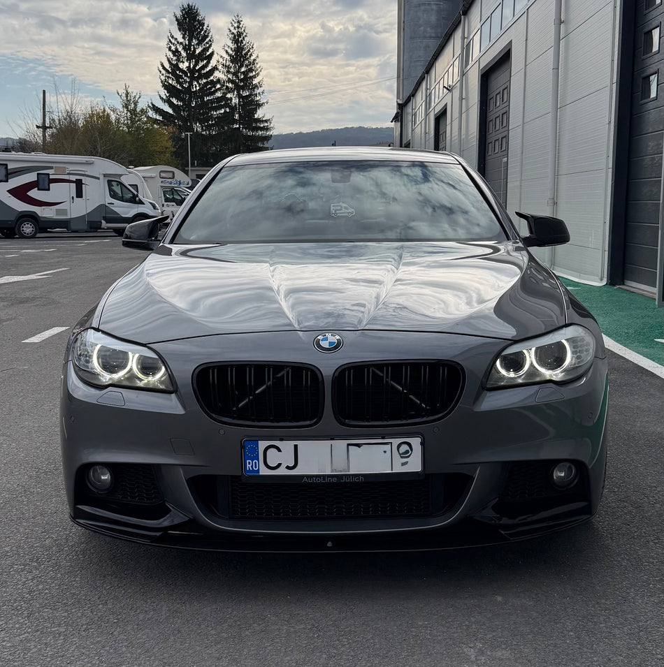 Lip prelungire bara fata M-Tech compatibil cu BMW Seria 5 F10 F11 (2011-2017) Negru Lucios
