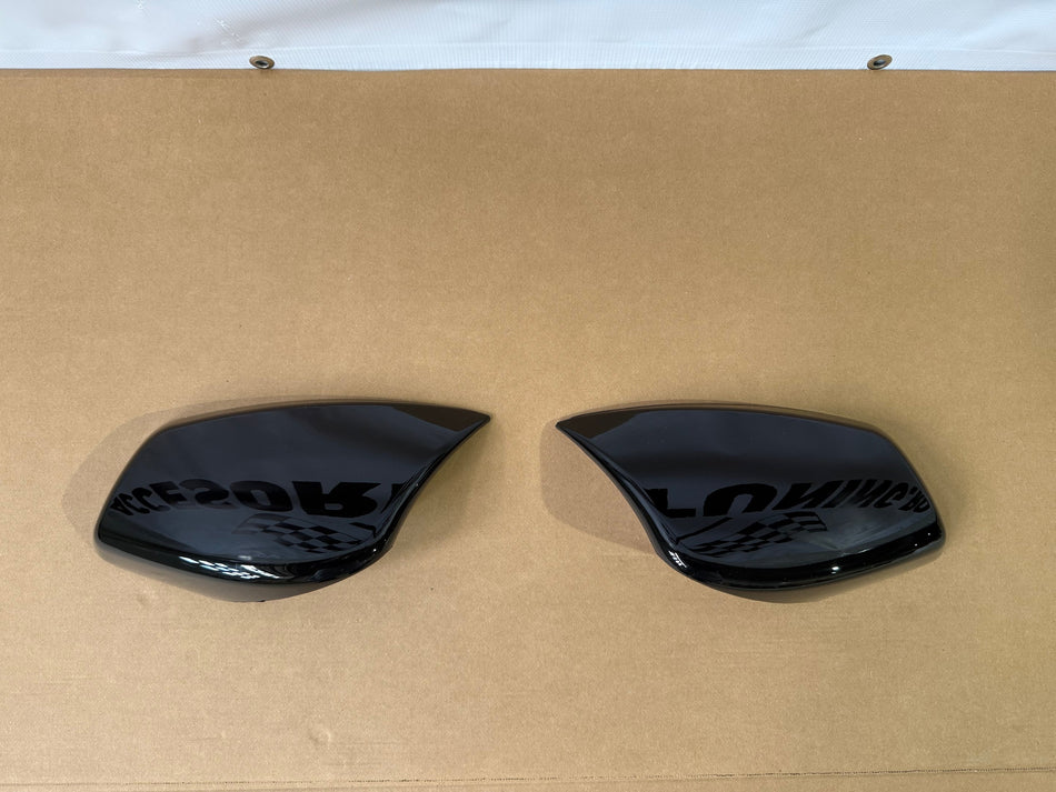 Capace oglinda Batman Style v2 compatibil cu BMW seria 5 E60 E61(2003-2010) negru lucios