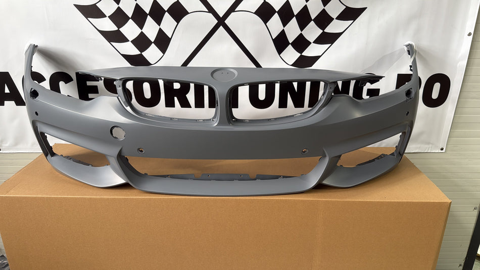 Kit Exterior compatibil cu BMW Seria 4 F36 M-Tech Design cu Praguri Laterale si Grile pentru proiectoare