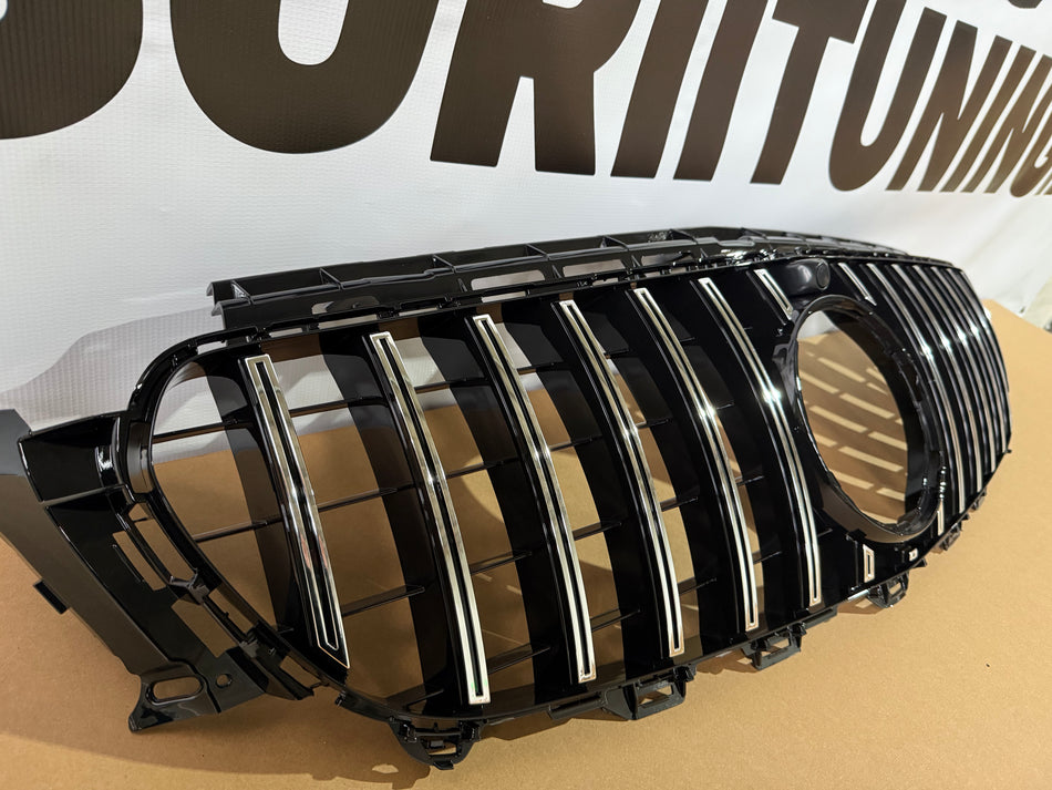 Grila Centrala GT-R Panamericana Design compatibil cu MERCEDES Benz E-Class W213 S213 C238 2016-2019 Chrome