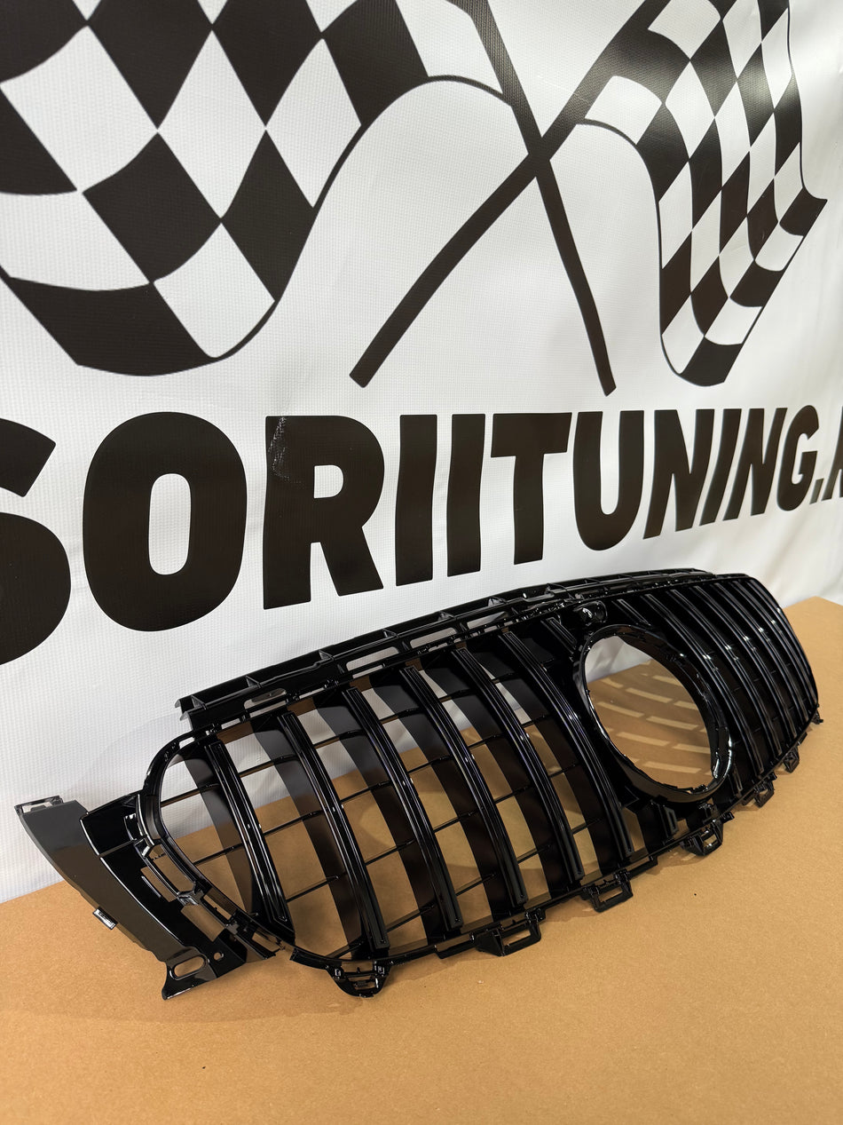 Grila Centrala GT-R Panamericana Design compatibil cu MERCEDES Benz E-Class W213 S213 C238 2016-2019 Negru lucios