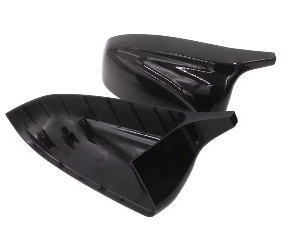 Capace oglinzi Batman Style compatibile cu BMW X5 X6 E70/E71 Negru lucios