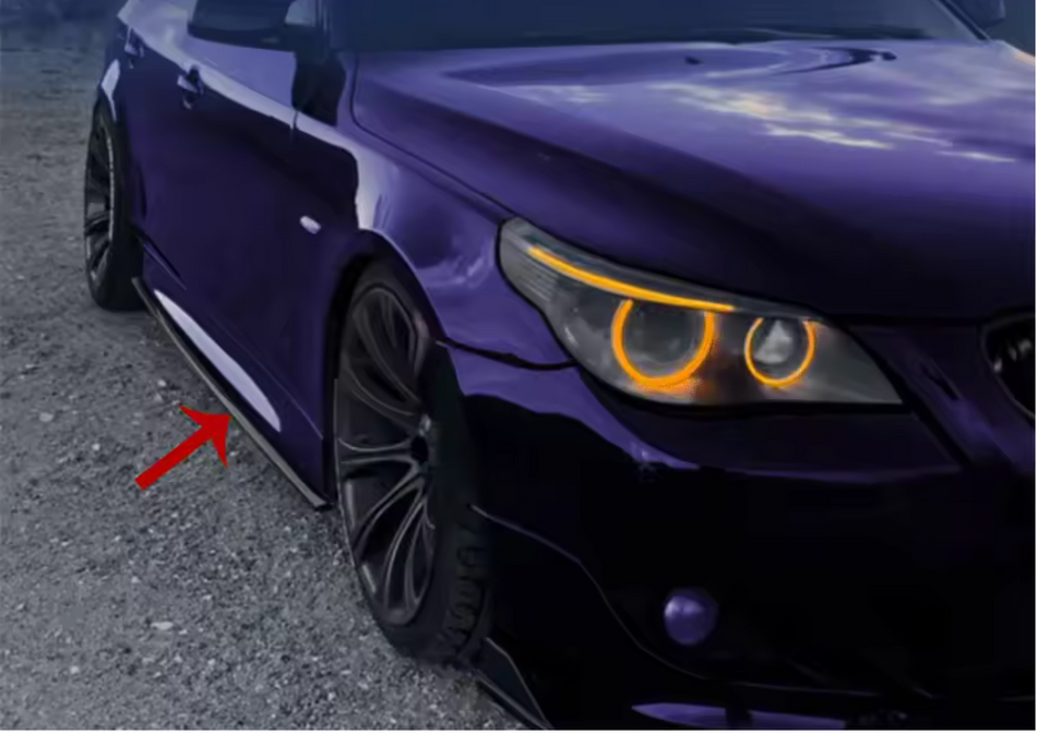 Pachet M-tech cu Lip prelungire bata fata si praguri laterale BMW seria 5 E60(2004-2010) negru lucios