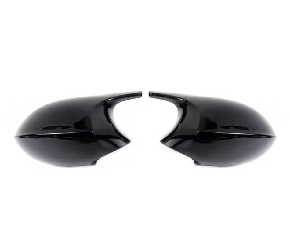 Capace oglinda M style cu CLIPSURI compatibile cu BMW Seria 1 E81/E82/E87/E88(2004-2008) Non-Facelift negru lucios