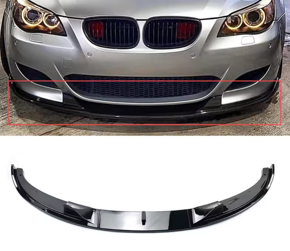 Pachet M5 cu Lip prelungire bata fata si praguri laterale BMW seria 5 E60(2004-2010) negru lucios