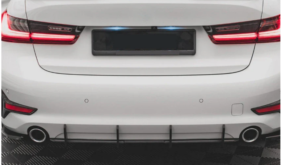 Ornamente bara spate compatibile cu BMW Seria 3 G20(2019-2023) negru lucios