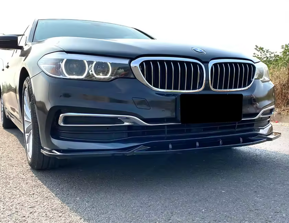 Lip prelungire bara fata compatibil cu BMW Seria 5 G30 G31(2017-2020) echipat cu bara Standard Negru Lucios