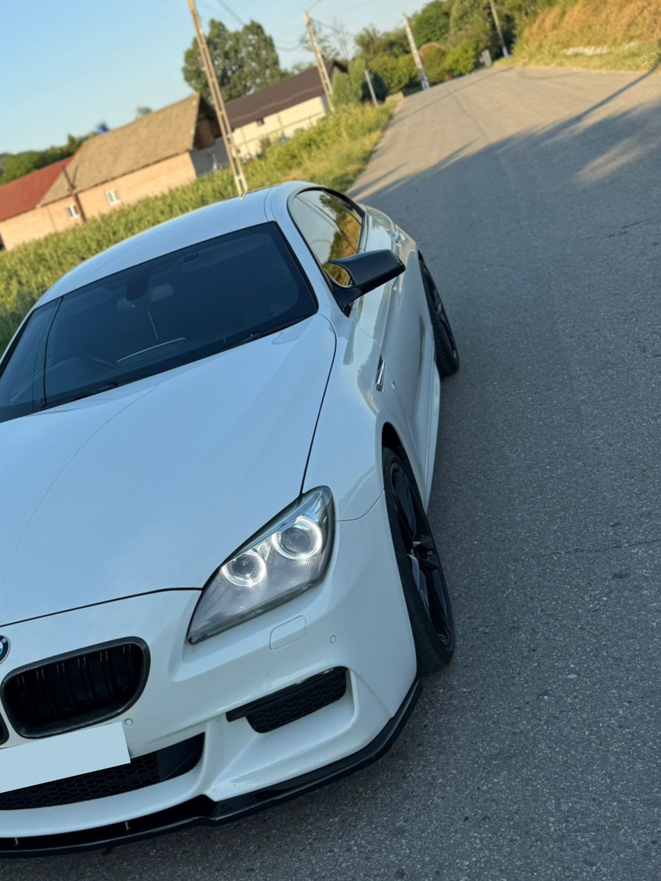 Capace oglinzi Batman Style compatibile cu BMW seria 6 F06 F12 F13 Non-Facelift 2010-2013 Negru lucios cu CLIPSURI