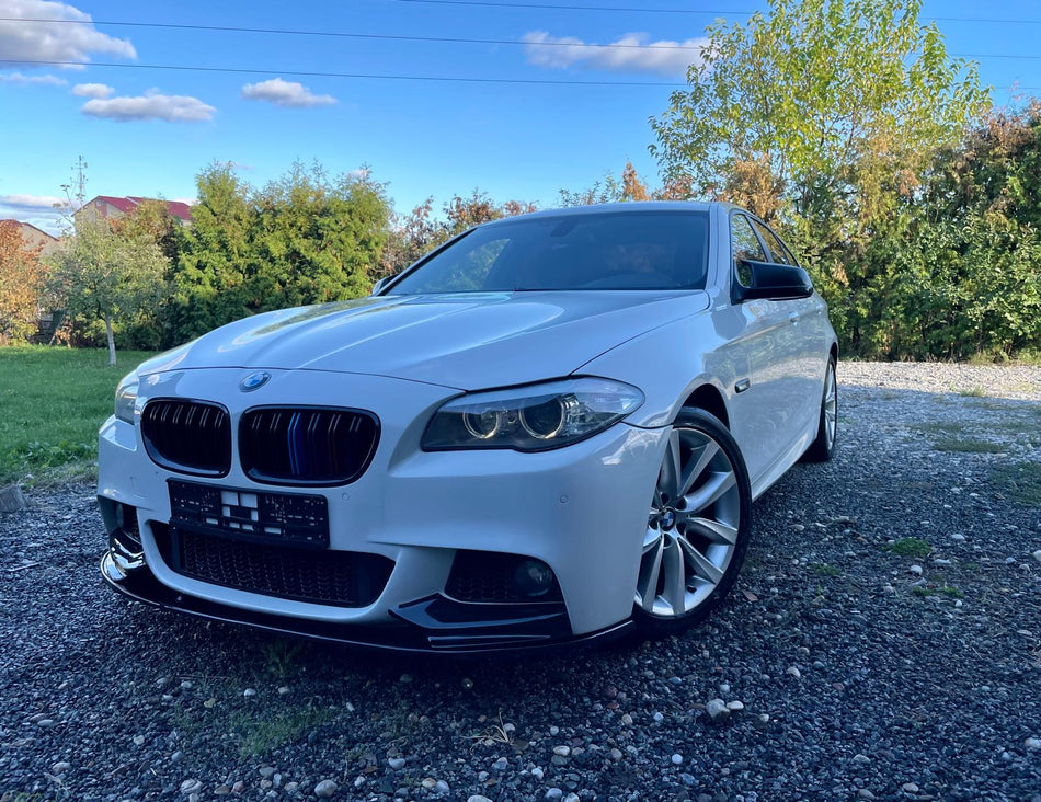 Lip prelungire bara fata M-Performance compatibil cu BMW Seria 5 F10 F11 (2011-2017) Negru Lucios