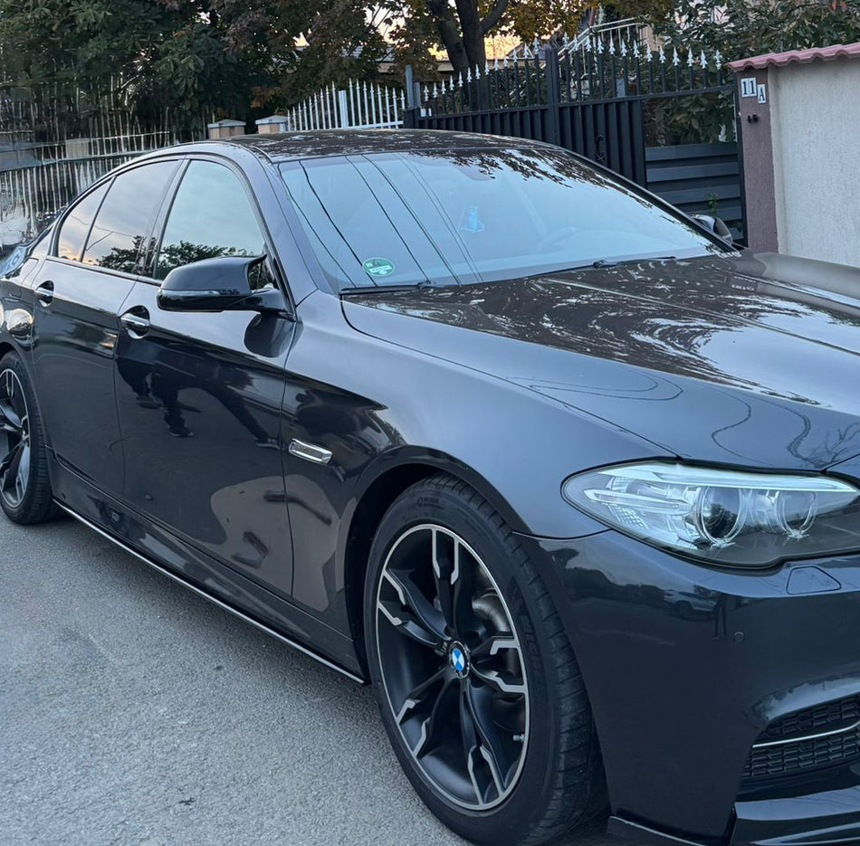 Capace oglinzi Batman Style compatibile cu BMW seria 5 F10 F11 Facelift 2014-2017 Negru lucios