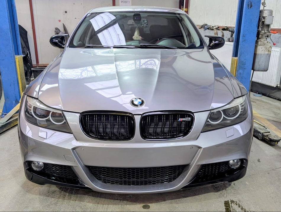Prelungiri bara fata compatibil cu BMW Seria 3 E90 E91 Facelift (2009-2012) M-Tech Design negru lucios
