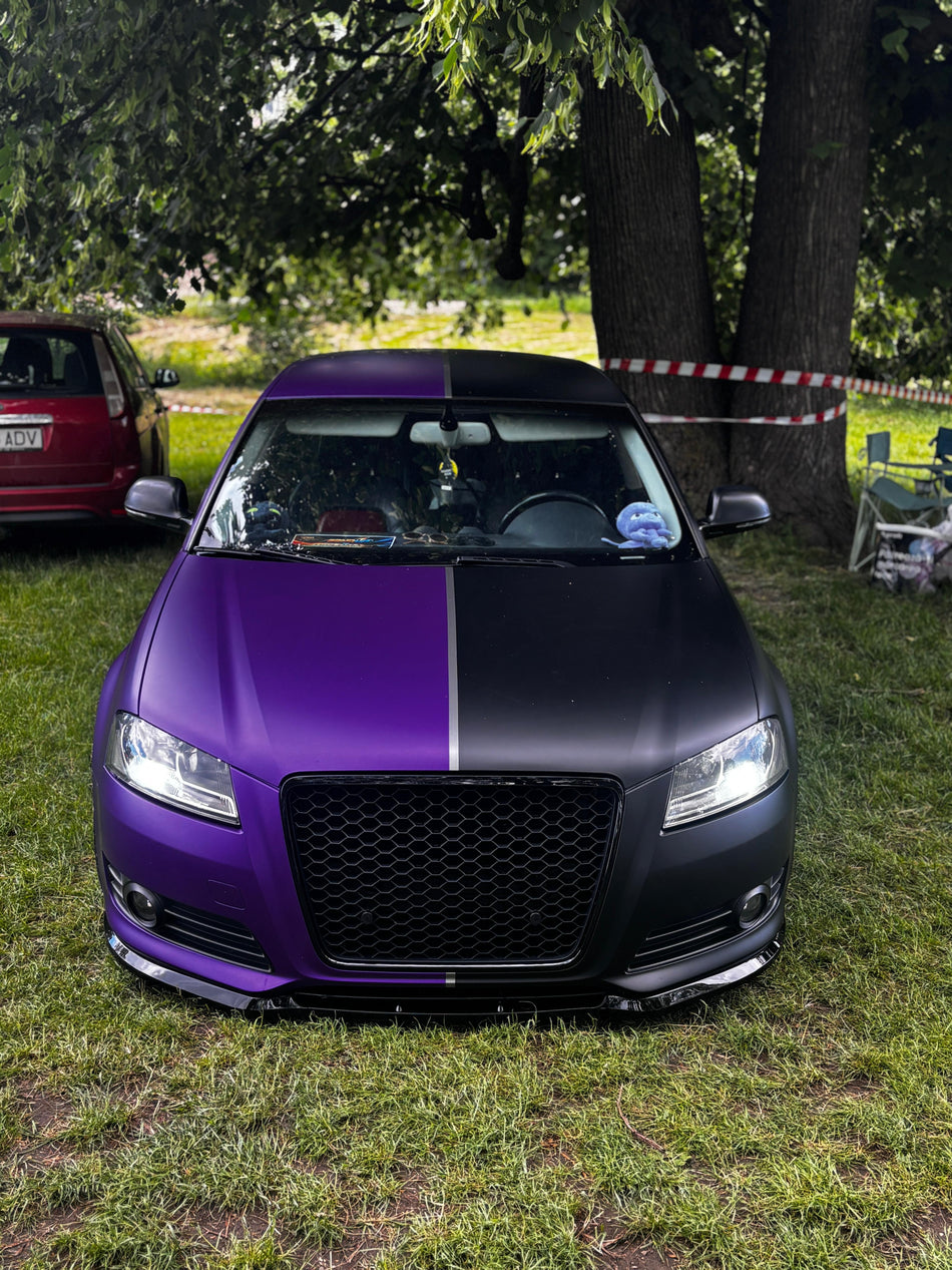 Lip prelungire bara fata S3 Design compatibil cu Audi A3 8P 2008-2013 negru lucios