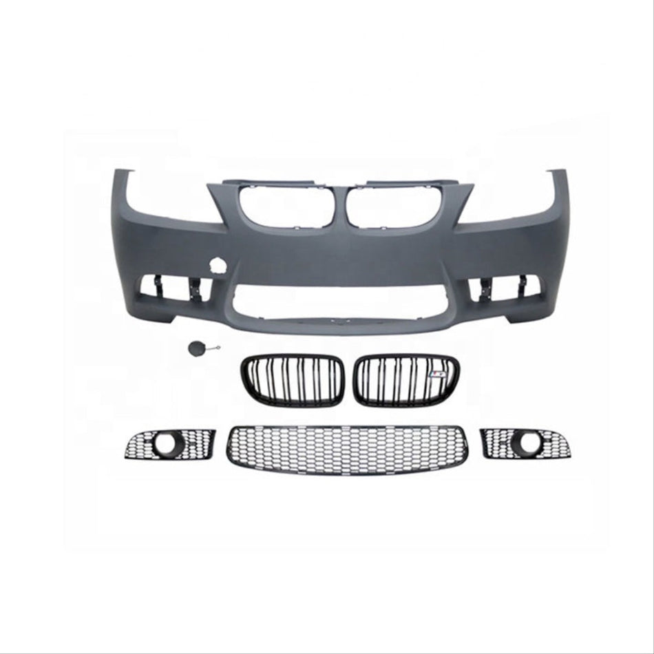 Kit Exterior compatibil cu BMW Seria 3 E90 Facelift 2009-2012 M3 Design cu Praguri Laterale si Grile centrale