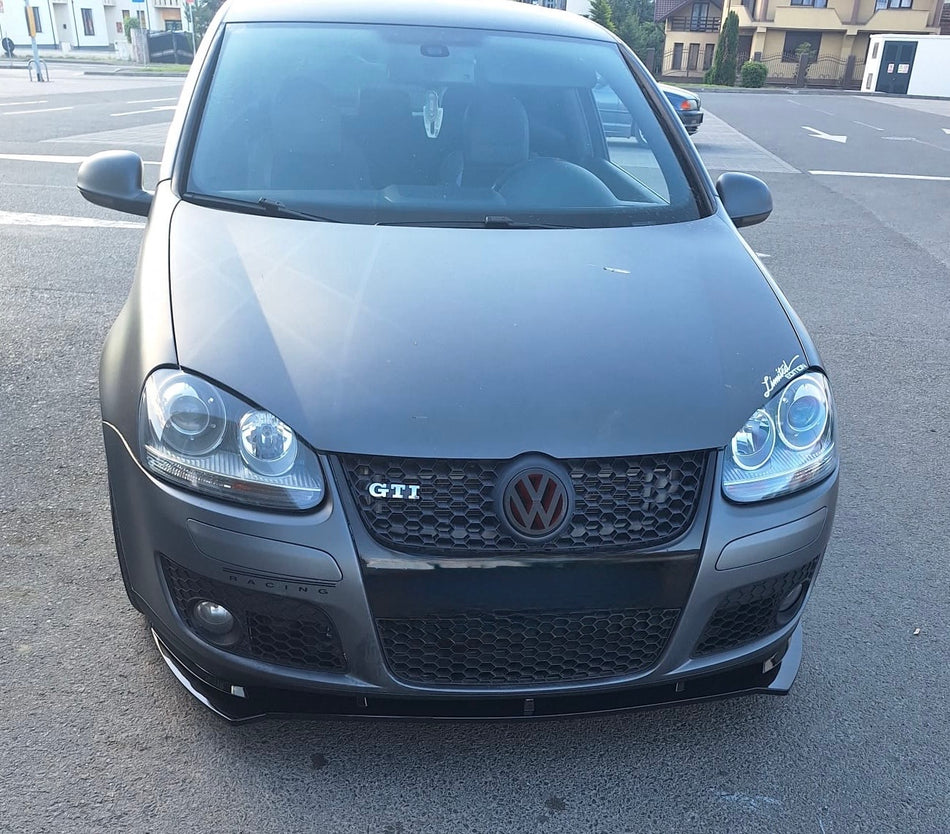 Lip prelungire bara fata GTI Design compatibil cu VW Golf 5 2003-2009 negru lucios