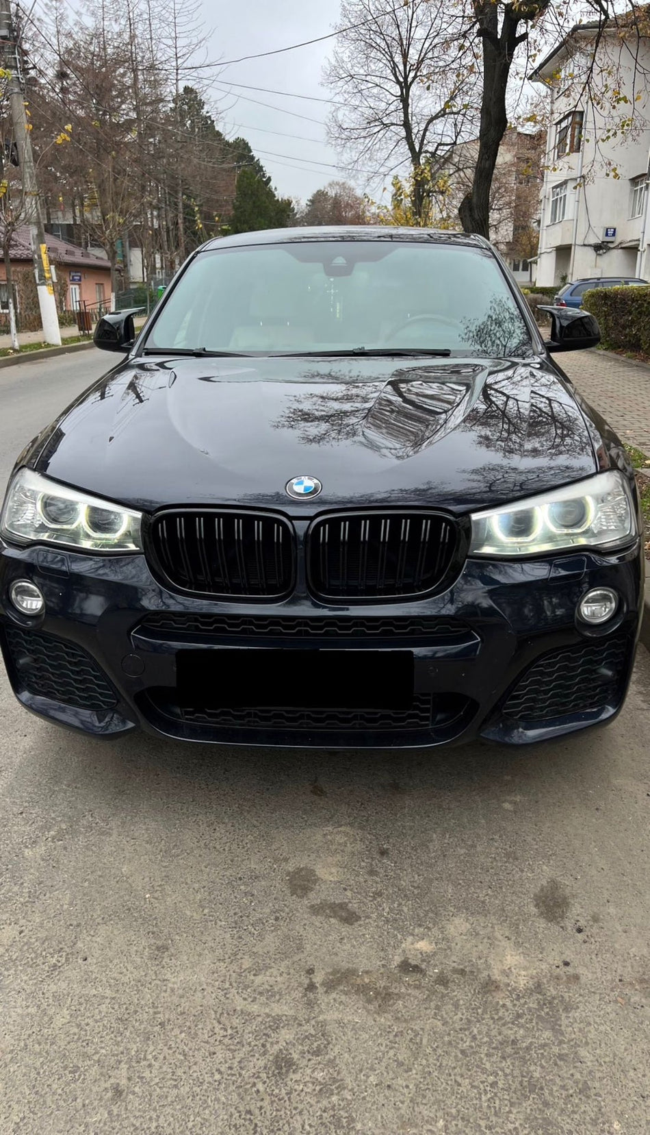 Grile centrale model M compatibile cu BMW X3 F25 (2014-2017) negru lucios