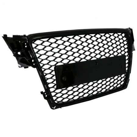 Grila centrala tip RS4 compatibila cu Audi A4 B8(2008-2012) negru lucios