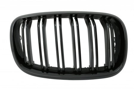 Grile centrale duble compatibile cu BMW X5 M style E70(2008-2014) negru lucios