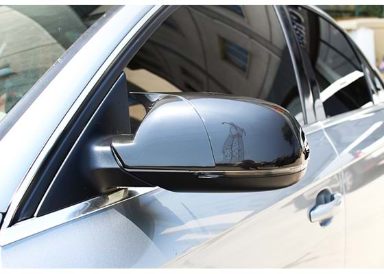 Capace oglinda Batman Style compatibile cu Audi A4 B8 2009-2014 Negru lucios
