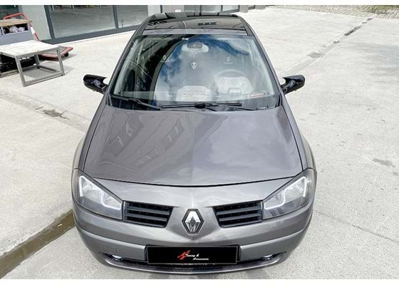 Capace oglinda Batman Style compatibile cu Renault Megane 2 2002-2009 Negru lucios