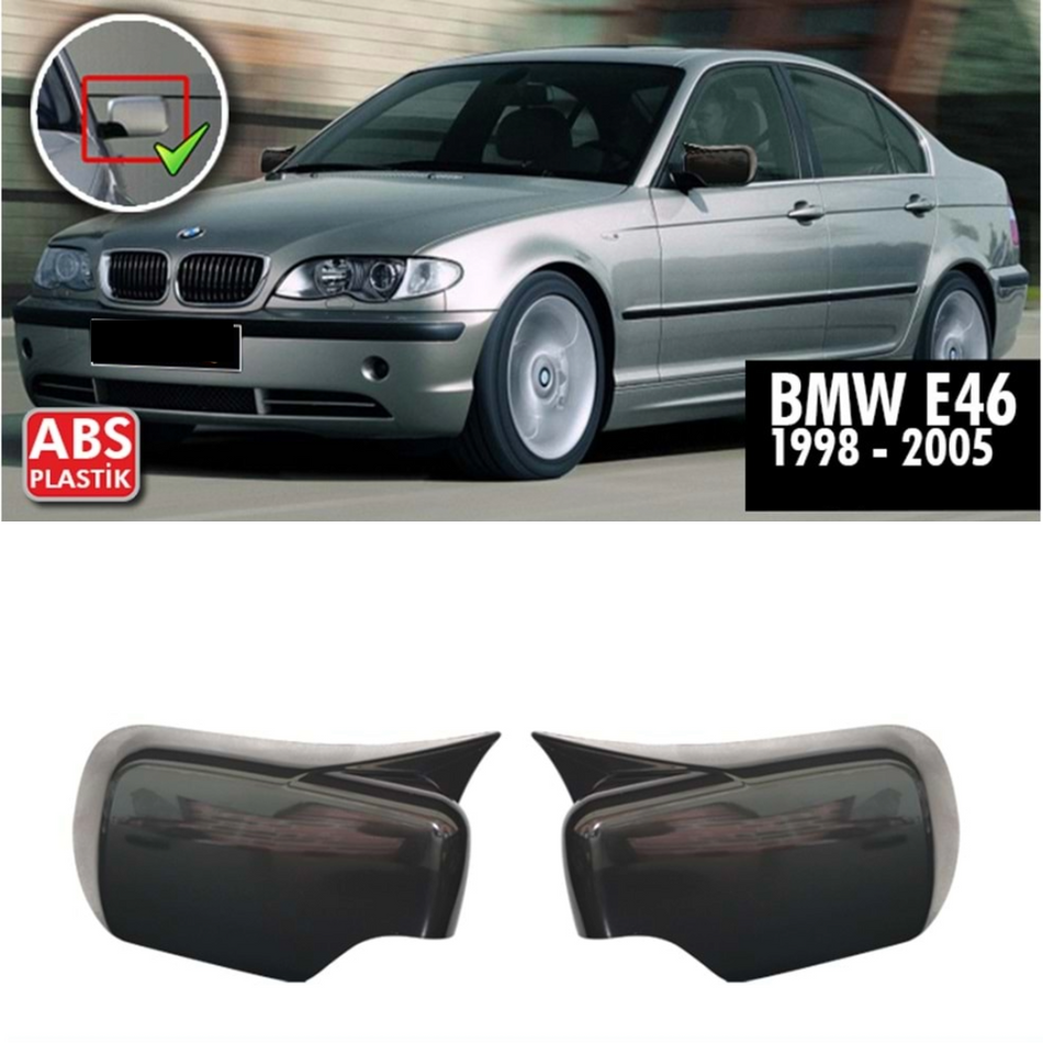 Capace oglinda M style compatibil cu BMW seria 3 e46 sedan(1998-2005) negru lucios